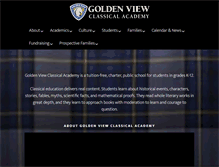 Tablet Screenshot of goldenviewclassical.org
